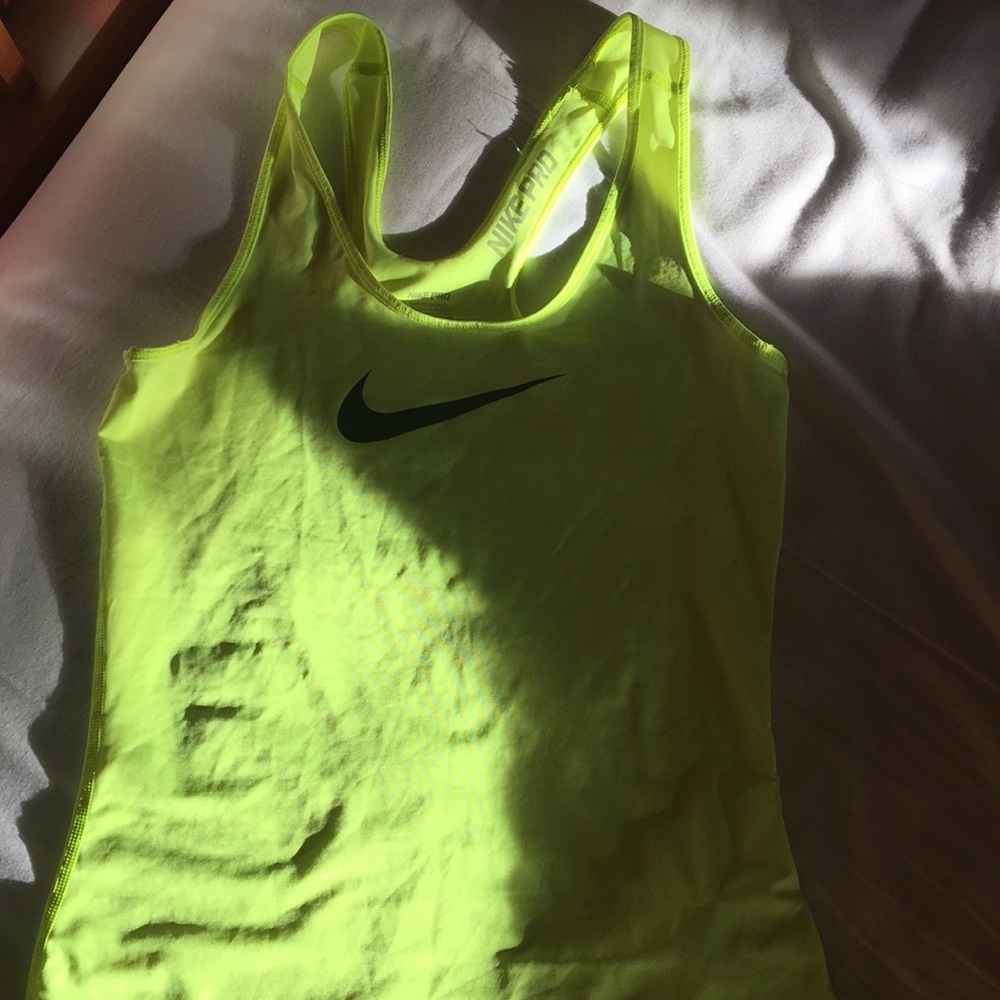 Neon Nike Pro Tank